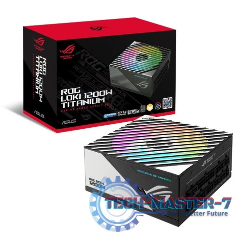 Zasilacz SFX-L ROG LOKI 1200W Titanium 80+ ATX 3.1/ARGB Zasilacz SFX-L ROG LOKI 1200W Titanium 80+ ATX 3.1/ARGB