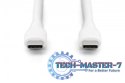 Kabel zasilający silikonowy USB-C - USB-C, USB 2.0 60W, 1m Biały