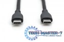 Kabel zasilający silikonowy USB-C - USB-C, USB 2.0 60W, 1m Czarny