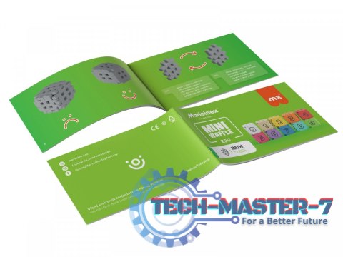 Klocki Mini Waffle Edu - Kostki matematyczne 60 elementów Klocki Mini Waffle Edu - Kostki matematyczne 60 elementów
