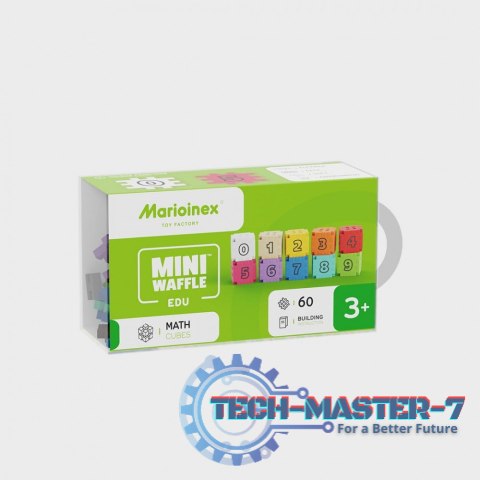 Klocki Mini Waffle Edu - Kostki matematyczne 60 elementów Klocki Mini Waffle Edu - Kostki matematyczne 60 elementów