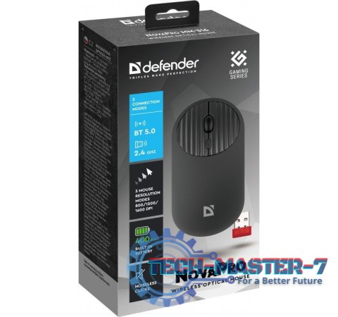 Mysz bezprzewodowa NOVAPRO MM-316 RF Czarna 1600 DPI Mysz bezprzewodowa NOVAPRO MM-316 RF Czarna 1600 DPI