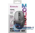 Mysz bezprzewodowa silent click FEAM MM-296 RF 1600 DPI Szara