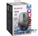 Mysz bezprzewodowa silent click FEAM MM-296 RF 1600 DPI Szara