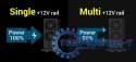 Zasilacz ATX RAPTOR 600W BRONZE 80+,Single Rail, DC-DC