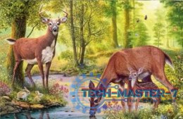 Diamentowa mozaika - Jelenie nad strumieniem