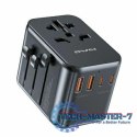 Ładowarka podróżna 4w1 GaN 35W US/AU/EU/UK C-39 2xUSB +3xUSB-C
