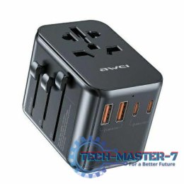 Ładowarka podróżna 4w1 GaN 35W US/AU/EU/UK C-39 2xUSB +3xUSB-C