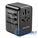 Ładowarka podróżna GaN 65W 4w1 US/AU/EU/UK C-40 2xUSB +3xUSB-C