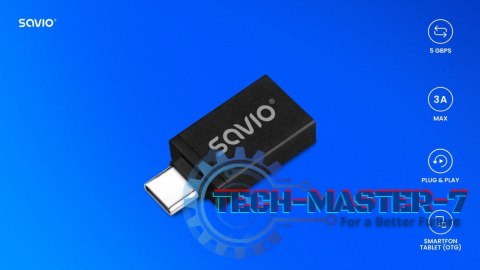 Adapter USB-A 3.1 (F)-USB-C 3.1 (M) AK-80 Adapter USB-A 3.1 (F)-USB-C 3.1 (M) AK-80