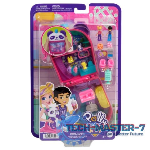 Figurki Polly Pocket Bubble Tea Panda zestaw kompaktowy