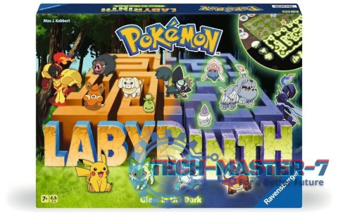 Gra Labyrinth Pokemon Świecący w ciemności