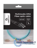 Kabel światłowodowy wielomodowy duplex OM4 50/125, LC/LC, 1 m