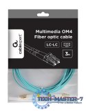 Kabel światłowodowy wielomodowy duplex OM4 50/125, LC/LC, 3m