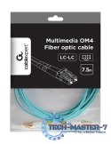 Kabel światłowodowy wielomodowy duplex OM4 50/125,LC/LC,7.5m