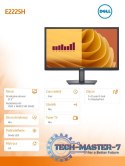Monitor E2225H 21.5 cala LED VA 1920x1080/DP/VGA/3Y