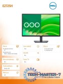Monitor E2725H 27 cali VA LED FHD/(1920x1080)/16:9/DP/VGA/3Y