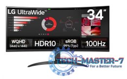 Monitor LG 34WR50QK-B 34 cale IPS