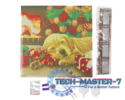 Obraz Crystal Art Pies Śpiący Labrador Obraz Crystal Art Pies Śpiący Labrador