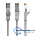 Patch cord kat.6 miedź UTP 20m szary