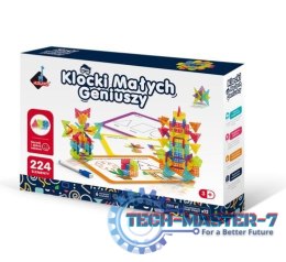 Klocki Geometryczne Śnieżynki 224 elementów