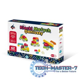 Klocki Małych Geniuszy - Soft 62 elementy