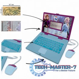Laptop edukacyjny Disney Frozen dwujęzyczny PL/ ENG 124 aktywności