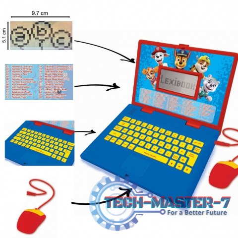 Laptop edukacyjny Psi Patrol Trzyjęzyczny UA/ENG/PL 186 aktywności Laptop edukacyjny Psi Patrol Trzyjęzyczny UA/ENG/PL 186 aktywności