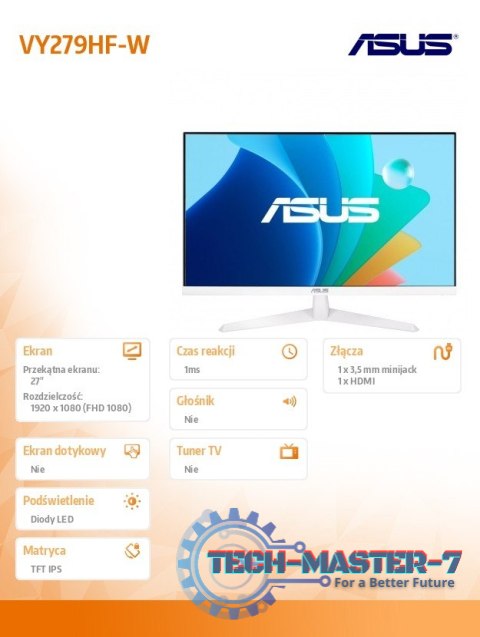 Monitor 27 cali VY279HF-W IPS HDMI DP 100Hz FHD Monitor 27 cali VY279HF-W IPS HDMI DP 100Hz FHD