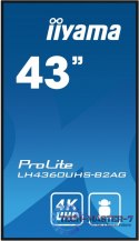 Monitor 43 LH4360UHS-B2A 24/7, 500cd, 4K, VA, Wifi, 6.5ms, 3xHDMI, 2xUSBR, J45, RS-232C