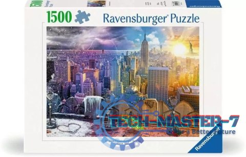 Puzzle 1500 elementów Nowy Jork w lecie i zimie