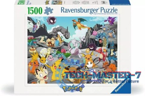 Puzzle 1500 elementów Pokemon Classic