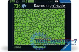 Puzzle 736 elementów Krypt Neon Zielony