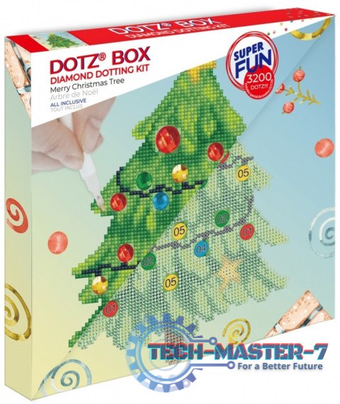 Zestaw Diamond Dotz Wesołego Drzewka Bożonarodzeniowego