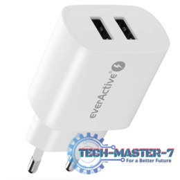 Ładowarka sieciowa 2X USB 2,4A 12W Biała