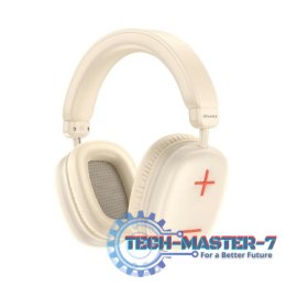 Słuchawki Bluetooth nauszne AT6 Beżowe