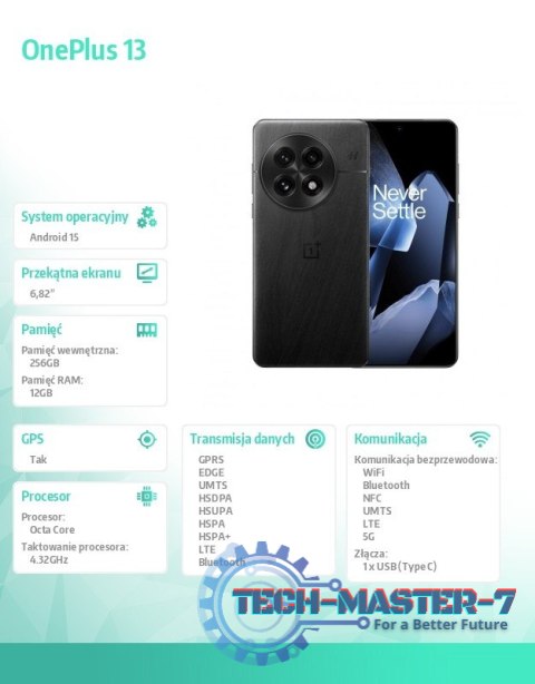 Smartfon 13 5G 12/256 GB CPH2653 czarny Smartfon 13 5G 12/256 GB CPH2653 czarny