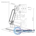 Uchwyt do monitora dotykowego MC-989 max 8kg VESA 75x75/100x100, 17-32 cale wolnostojący z podstawą