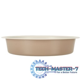 Blacha do pieczenia tortownica forma okrągła do tortów tart guiche 26cm brązowa