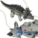 Dinozaur Triceratops zabawka interaktywna na baterie chodzi świeci ryczy