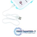 Drukotek drukarka mini termiczna do zdjęć notatek etykiet + kabel USB kotek kot niebieski