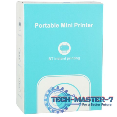 Drukotek drukarka mini termiczna do zdjęć notatek etykiet + kabel USB kotek kot różowy Drukotek drukarka mini termiczna do zdjęć notatek etykiet + kabel USB kotek kot różowy