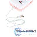 Drukotek drukarka mini termiczna do zdjęć notatek etykiet + kabel USB kotek kot różowy