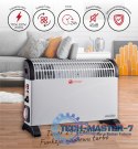 Grzejnik konwektorowy Mesko MS 7741w elektryczny Timer Turbo nawiew termostat 45dB 2000W