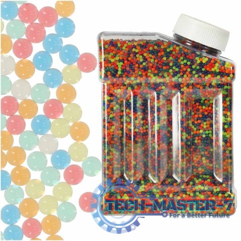 Kulki żelowe wodne hydrożelowe do pistoletu kwiatów multicolour 250g 50 000szt. 7-8mm