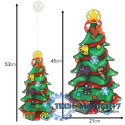 Lampki LED wisząca dekoracja okna świąteczna choinka XXL 45cm