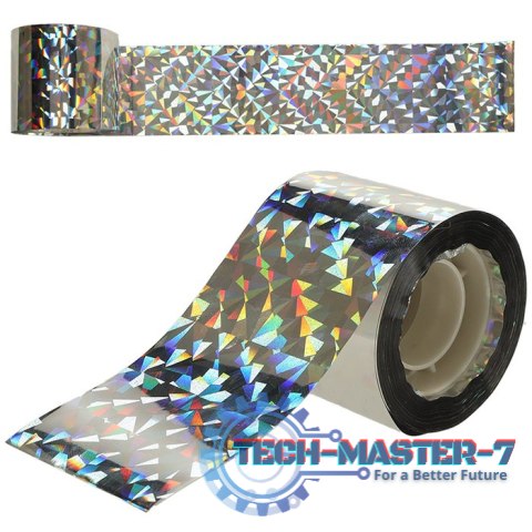 Odstraszacz ptaków taśma odblaskowa odstraszająca ptaki 4,8cm x 50m 1 sztuka Odstraszacz ptaków taśma odblaskowa odstraszająca ptaki 4,8cm x 50m 1 sztuka