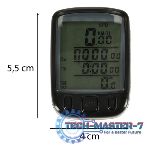 Licznik rowerowy RALLEX wodoodporny przewodowy prędkościomierz podświetlany 25w1 LCD Licznik rowerowy RALLEX wodoodporny przewodowy prędkościomierz podświetlany 25w1 LCD