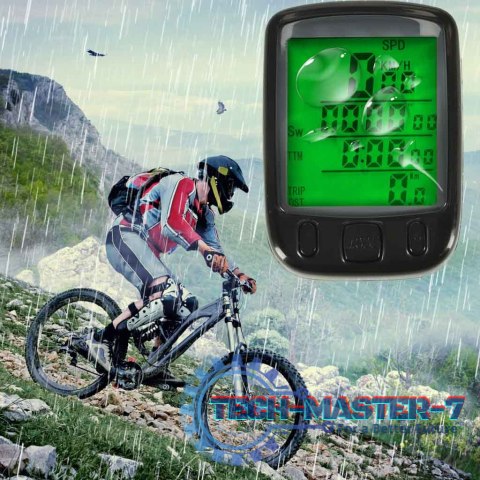 Licznik rowerowy RALLEX wodoodporny przewodowy prędkościomierz podświetlany 25w1 LCD Licznik rowerowy RALLEX wodoodporny przewodowy prędkościomierz podświetlany 25w1 LCD