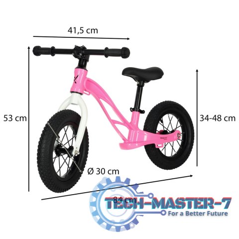 Rowerek biegowy Trike Fix Active X1 różowy lekki 3kg Rowerek biegowy Trike Fix Active X1 różowy lekki 3kg